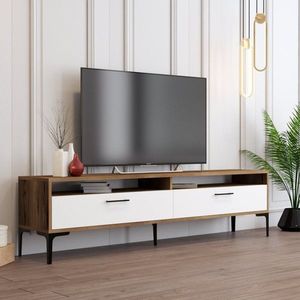 TV stolík Istanbul 2 - Walnut White vyobraziť