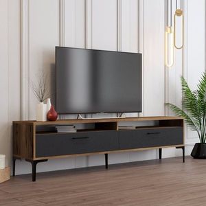 TV stolík Istanbul 2 - Walnut Anthracite vyobraziť