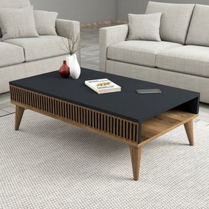 Konferenčný stolík Milan - Walnut, Anthracite vyobraziť