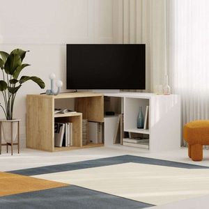 TV stolík Glis - Sapphire Oak, White vyobraziť