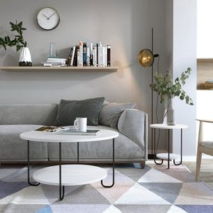 Konferenčný stolík Corro Coffee Table - White vyobraziť