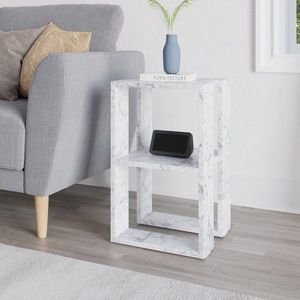 Nočný stolík Lonie - Carrara Marble vyobraziť