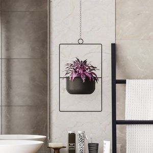 Dekoratívny kvetináč Parapet - Black vyobraziť