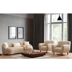 Trojmiestna pohovka Napoli - Cappuccino vyobraziť