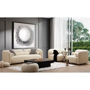 Trojmiestna pohovka Victoria Cream Bouclette vyobraziť