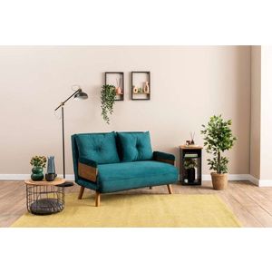 Dvojmiestna rozkladacia pohovka Cosmo 2-Seater - Petrol Green vyobraziť