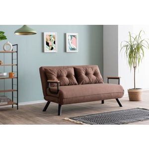 Dvojmiestna rozkladacia pohovka Sando 2-Seater - Light Brown vyobraziť