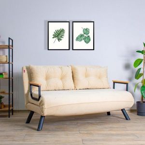 Dvojmiestna rozkladacia pohovka Sando 2-Seater - Cream vyobraziť