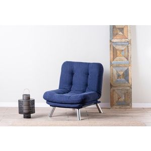 Kreslo / Jednomiestna pohovka Misa Solo - Navy Blue vyobraziť
