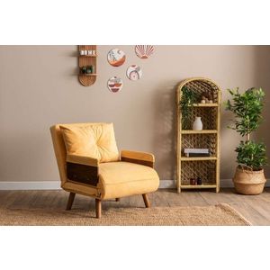 Rozkladacie kreslo Cosmo Single - Mustard vyobraziť