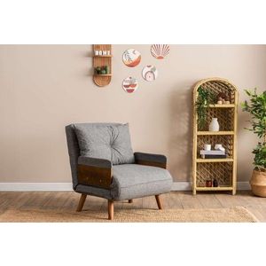 Rozkladacie kreslo Cosmo Single - Light Grey vyobraziť