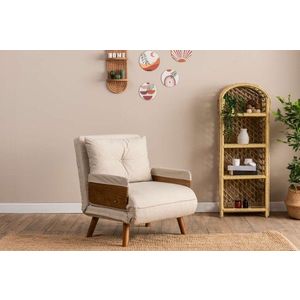 Rozkladacie kreslo Cosmo Single - Cream vyobraziť