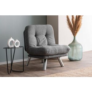 Rozkladacie kreslo Misa Small Solo - Light Grey vyobraziť