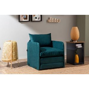 Rozkladacie kreslo Saga Single - Petrol Green vyobraziť