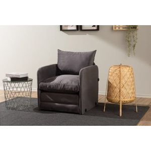 Rozkladacie kreslo Saga Single - Grey vyobraziť