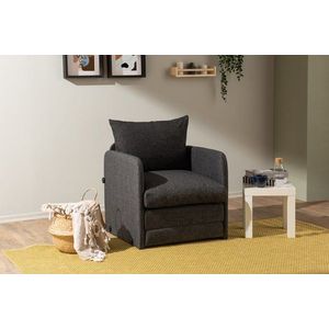 Rozkladacie kreslo Saga Single - Dark Grey vyobraziť