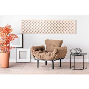 Kreslo ušiak Nitta Single - Light Brown vyobraziť