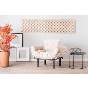 Kreslo ušiak Nitta Single - Cream vyobraziť