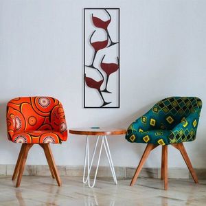 Dekoratívny kovový doplnok Wine - 1 vyobraziť