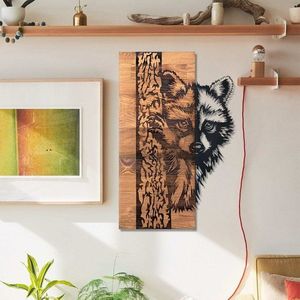 Dekoratívny drevený doplnok na stenu Folivora vyobraziť