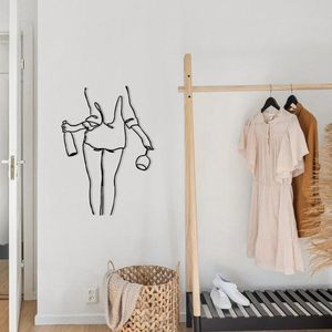 Dekoratívny kovový doplnok na stenu Wine Night vyobraziť