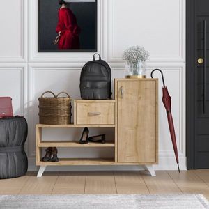 Skrinka na topánky / Botník Retro - Sapphire Oak vyobraziť