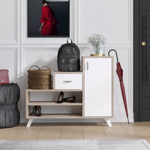 Skrinka na topánky / Botník Retro - Sonoma vyobraziť