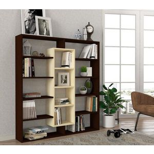 Knižnica Ample - Birch, Wenge vyobraziť