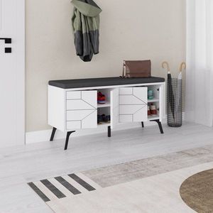 Skrinka na topánky / Botník Dune Bench - White vyobraziť