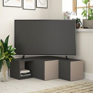 TV stolík Compact - Anthracite, Light Mocha vyobraziť