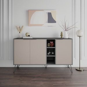 Konzolový stolík Clara Console - Anthracite, Light Mocha vyobraziť