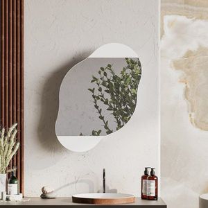 Kúpeľňová skrinka Cloud Storage Bathroom Wall Mirror - White vyobraziť