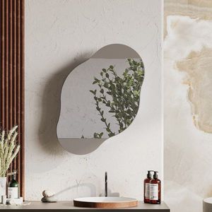 Kúpeľňová skrinka Cloud Storage Bathroom Wall Mirror - Light Mocha vyobraziť