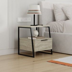 Nočný stolík Pal - Travertine vyobraziť