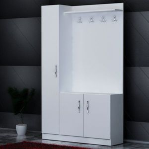 Predsieňová stena Naturel - White vyobraziť