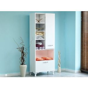 Viacúčelová skrinka Sezen - White vyobraziť