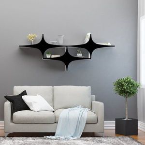 Nástenná polica Susen 3 - Black vyobraziť