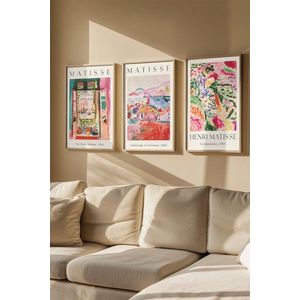 Dekoratívny rámovaný obraz (3 kusy) Artvmodel1-Ahsap vyobraziť