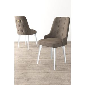 Súprava stoličiek (6 kusov) Newa - Cappuccino, White vyobraziť