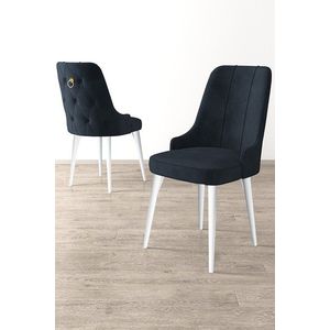 Súprava stoličiek (6 kusov) Newa - Anthracite, White vyobraziť