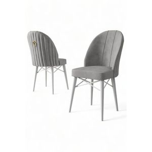 Súprava stoličiek (6 kusov) Ritim - Grey, White vyobraziť