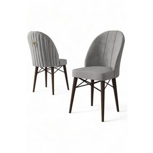 Súprava stoličiek (6 kusov) Ritim - Grey, Brown vyobraziť