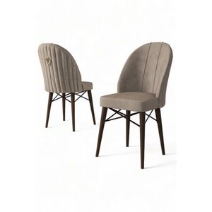 Súprava stoličiek (6 kusov) Ritim - Cappuccino, Brown vyobraziť