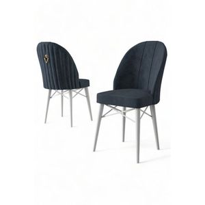 Súprava stoličiek (6 kusov) Ritim - Anthracite, White vyobraziť