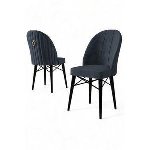 Súprava stoličiek (6 kusov) Ritim - Anthracite, Black vyobraziť