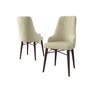 Súprava stoličiek (6 kusov) Neta - Cream, Brown vyobraziť