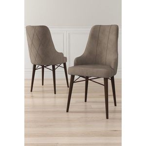 Súprava stoličiek (6 kusov) Neta - Cappuccino, Brown vyobraziť