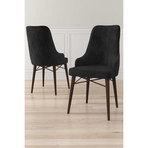 Súprava stoličiek (6 kusov) Neta - Black, Brown vyobraziť