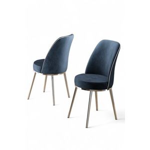 Súprava stoličiek (6 kusov) Pefa - Anthracite, Chrome vyobraziť