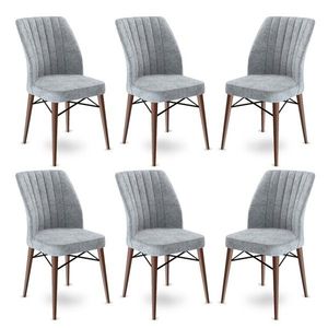 Súprava stoličiek (6 kusov) Flex - Grey, Brown vyobraziť